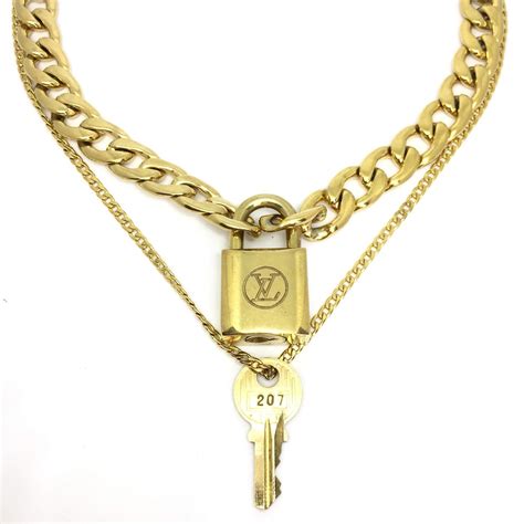 louis vuitton lovk necklace|louis vuitton lock necklace price.